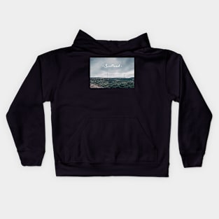 Wind Turbines in the Scottish Highlands Kids Hoodie